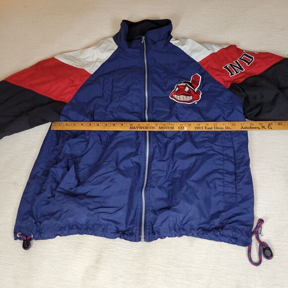 Vintage Mirage Windbreaker Atlanta Braves Jacket Mens Sz XL Sports NBL Baseball - Picture 6 of 16